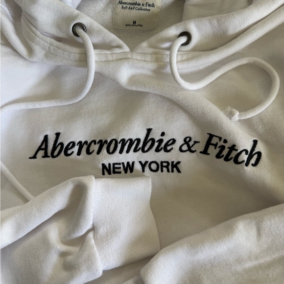 Abercrombie & Fitch Tops - Abercrombie & Fitch White Hoodie szM
